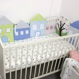 Bedding Sets 4Pcs/lot Baby Bed Bumper For Borns Room Decoration Thick Soft Crib Infant Set Round Cushion Cot Protector