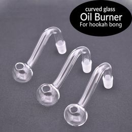 Glass oil burner pipe male female clear thick pyrex glass water pipes for oil rigs bongs thick big oil bowl for smoking Accessories dhl free