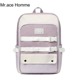 Mah Brand Cute 14inch Laptop Backpack Women Fashion School For Girl Waterproof College Bag Kawaii Travel Bagback