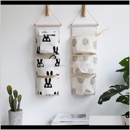 Nordic Style Wall Hanging Organiser Bag Storage Of Things 3 Pocket Makeup Holder Cosmetic Sundries Pouch Closet Container Bags 9Bzas Jfehv