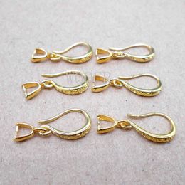 100PCS 18K Gold Smooth Irregular Circle Surface Women's Matte Ear Hook Earrings Blank Base DIY Jewellery Making Result Accessory