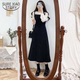 Plus Size Autumn Dress Girls Boho Party Female Vintage Dress Long Sleeveless Sundress Women Dresses Long Robe Vestido 11607 210528