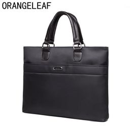 Briefcases Business Men Briefcase Bag Nylon Oxford Black Blue Luxury Designer Laptop Office Large Capacity