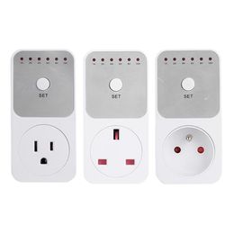 Timers US/UK/EU Plug Energy Efficiency Timer Socket 1-10 Hour Countdown Timing Automatically Off With Button Battery J3