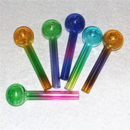 smoking pipes Clear Pyrex Glass Oil Burner Tube Burning Great Tubes Nail tips dab rigs Smoking Accessories ash catcher