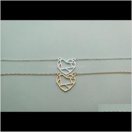 Charm Jewelry Drop Delivery 2021 10Pcs- B056 Wire Wrapped Open Heart With Map Bracelet Love Peace Symbol Sign Bracelets For Couples Wywpn