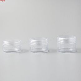 50 x High Quality 20G 25g Refillable Clear Empty Cream Jar 2/3oz Transparent Pot Display Case Cosmetic Packaginggoods