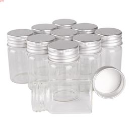 24pcs 20ml Small Glass Bottles with Aluminium Caps 30*50mm Jars Vials Transparent Containers Perfume Bottlesgood qty