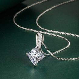 Square Diamond Pendant Celebrity Princess Square Yellow Diamond Pendant Jewellery For Women