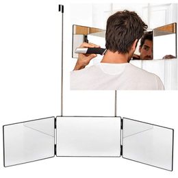 Mirrors 3-Way Mirror Trifold Practising For Card Gimmick Illusions Tricks Accessories Stage Styling DIY Haircut Room Decor