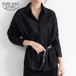 Spring Autumn Casual Long Sleeve Chiffon Shirt Office Lady Women White Shirts and Blouses Plus Size Loose Blouse Tops 10239 210527