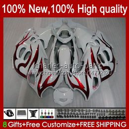 Body For SUZUKI KATANA GSX600F GSXF600 GSXF750 GSXF 600 750 CC 98 99 00 01 02 29No.14 600CC 750CC GSX750F GSXF-600 GSXF-750 1998 1999 2000 2001 2002 Fairing red flames