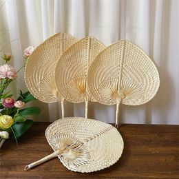 Hand Woven Straw Bamboo Hand Fan Baby Environmental Protection Mosquito Repellent Fan For Summer Wedding Favour KKB7521