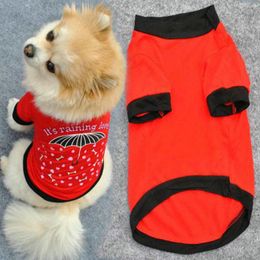 Dog Apparel Pet Vest Puppy Umbrella Pattern Tee Shirt Clothes Small Cat Coats T-shirt Arrive 2021