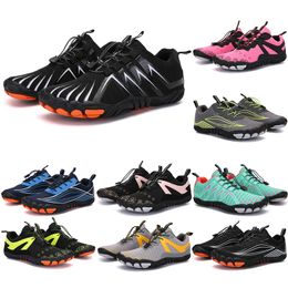 2021 Four Seasons Five Fingers Sports shoes Mountaineering Net Extreme Simple Running, Cycling, Hiking, green pink black Rock Climbing 35-45 color69