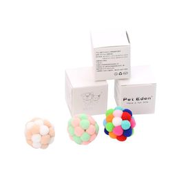 Cat Toys Handmade Ball With Bell Inside Gift Box Interactive Toy In Stock Pet Products