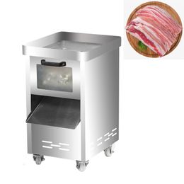 Fast Meat Slicer Automatic Meat Cutter Household Electric Slicer Stainless Steel Commercial Shred Dicing Machine 1800W