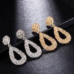 Big Water Drop Earrings Gold Simple Fashion Jewelry Statement Hanging Dangle Earrings Women Hot New Earrings 2021 Gift
