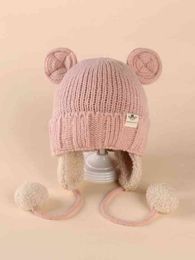 Baby Cartoon Ear Decor Knit Hat SHE