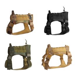 Pet Harness Tactical Dog Clothes Nylon Waterproof Pets Chest Strap Harnesses Large Medium Size Dogs Training Vest