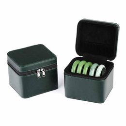 Gift Wrap Bracelet Box 5-bit Jade Bangle Zippered Lock Coffin Portable Ring Earring Pin Jewellery Storage