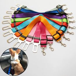 Cat Dog Car Safety Seat Belt Harness Leashes Adjustable Pet Puppy Pup Hound Vehicle Seatbelt Lead Leash for Dogs FHL161-WLL