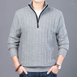 thick half zip jumper