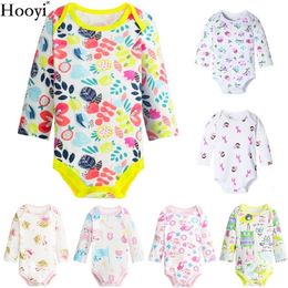 Floral Baby Girl Clothes Spring Newborn Bodysuits Babies One-Piece Clothing Soft Cotton Cartoon Infant T Shirts Jumpsuits Tops 210413