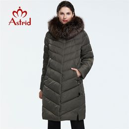 Astrid Winter arrival down jacket women with a fur collar loose clothing outerwear quality women winter coat FR-2160 210916