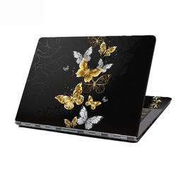 Notebook Computer Sticker Skin Protectors Butterfly Flower Stickers Cover For Hp Dell Lenovo Asus Acer Laptop Decal 14 inch