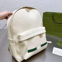 Fashion Backpack School Bag Handbag Simple Students Girls Backpacks Big Capacity Green Strips Teens Bags Handbags