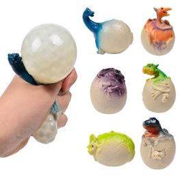 funny fidget toys Australia - Fidget Toy Anti Stress Dinosaur Egg Novelty Fun Splat Grape Venting Balls Squeeze Stresses Reliever Gags Practical Jokes Toys Funny Gadgets