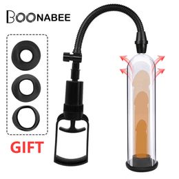 Pump Toys Manual Penis Enlarger Enhancement Extender Sex for Men Male Masturbation Trainer Vacuum Adult Toy 1125