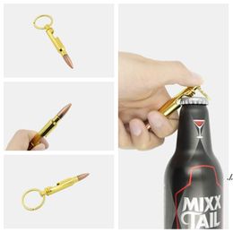 NEWnew Bullet Bottle Openers Zinc Alloy Key Ring Pendant Bullet Model Beer Bottle Opener Keychains Bar Gadget Metal Kitchen Tools EWD6884