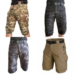 Men's Urban Military Cargo Shorts Summer Comfortable Breathable Classic Multi-pocket Tactical Shorts Outdoor Camo Short Pants X0628