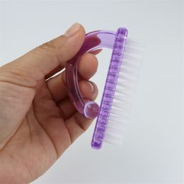 Nail brushes stationery brush manicure dust scrubs cleaning tools nails beauty tool art 50pcs a lot brushes color sending randomly