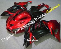 ZX-14R Red Black Body Fairings For Kawasaki ZX14R 2006-2011 ZZ R1400 ASB Complete Fairing Aftermarket Kit (Injection molding)