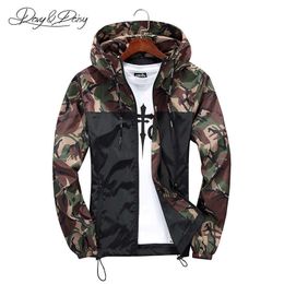 DAVYDAISY Spring 2020 Fashion Couple Camouflage Jacket Men Women Ultralight Breathable Slim Sunscreen Jacket DCT-209 X0621