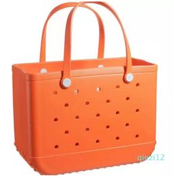 Women Wholale Waterproof Tote Bags Custom Summer Rubber Pvc Large Plastic Beach Silicone Bag2622