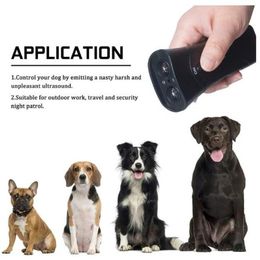 3 in 1 Ultrasonic LED Pet Dog Repeller Stop Bark Training Trainer Device Anti Barking Flashlight convenient