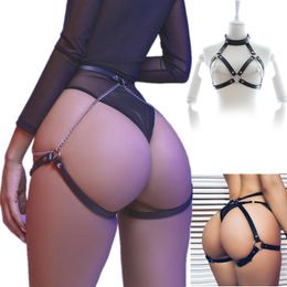SM Sex toys Gear Sexy Women Body Harness Chest Bondage Erotic Lingerie Cage Bra Gothic Garter Belt Suspender