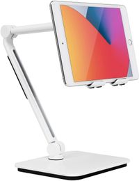 Adjustable Tablet Stand, Tablet Holder Mount, iPad Stand Holder Cell Phone Desktop Stand Foldable Fits Under 13 Display Tablet