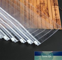 Wholesale 50pcs/lot Thick Long Clear White Plastic PVC Jewellery Packaging Bag Necklace Bracelet Dustproof Oxidation Storage Bags Factory price