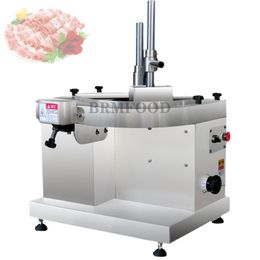 220V Mutton Meat Slicer Commercial Planer Slicing Machine Automatic Lamb Kebab Beef Roll Cutting manufacturer 750W