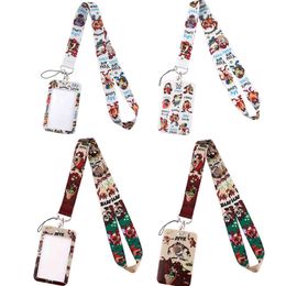 20pcs/lot J2292 Cartoon Monster Neck Strap Lanyards Keychain Holder ID Card Pass Hang Rope Lariat Lanyard Gifts