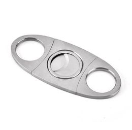 200pcs Pocket Stainless Steel Cigar Cutter Knife Double Blades Scissors Shears Scissor SN5836