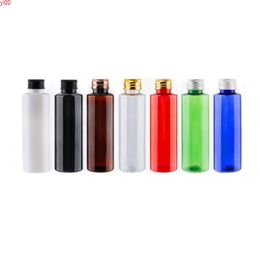 100ML Refillable PET Cosmetic Bottle With gold Aluminium Screw Lids Multifunctional Plastic Container For Toner Shampoo Lotiongood qty