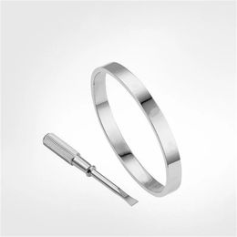 Men Bracelet Designer Jewelry Bangle Sublimation Blanks Titanium Steel Personality Rose Silver Gold Mens Womens Charm Classic Superior Quality Lovers Bracelets