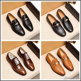 l5 NEW MEN's DRESS SHOES GENUINE LEATHER handmade MEN's Casual tooling Big Size Lace-up SHOES LUXURY Man Business formal SHOES 33