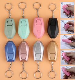 Alarm systems Rechargeable device 130 decibel personal siren flashlight smart loud attack panic keychain security factory wholesale